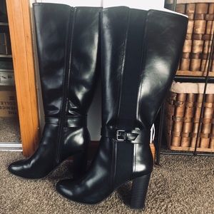 Women’s knee high wide calf boots